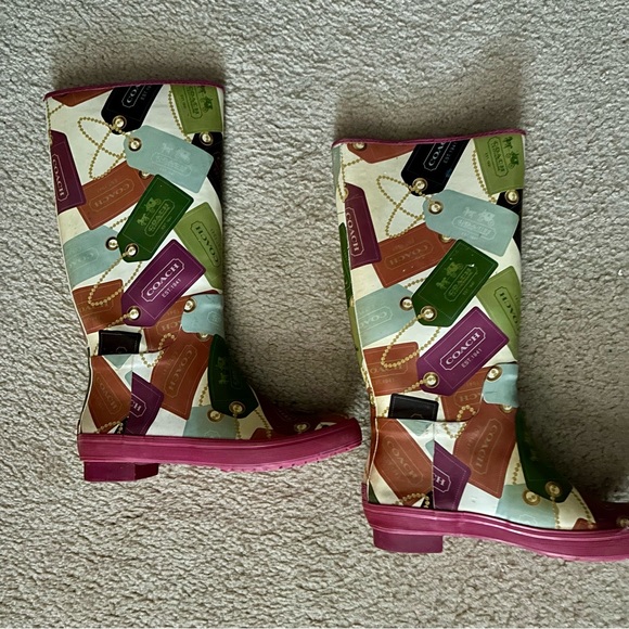 Women's Coach Rain Boots - Picture 2 of 7